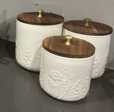 PRINCESS HOUSE 3 canister Wildflower design 40212 new 3 beautiful canister's
