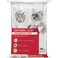 Non-Clumping Clay Cat Litter, Unscented, 48 lb Bag