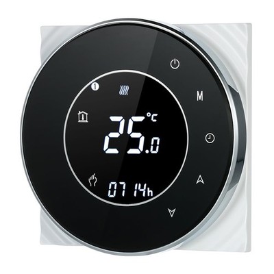 Decdeal WLAN Raumthermostat für Gaskesselheizung rund LCD Touch