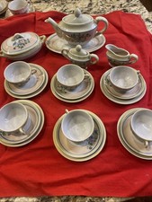 Sweet Vintage 1930  s Child's Hand Painted Lusterware Tea Set Japan Service for 6