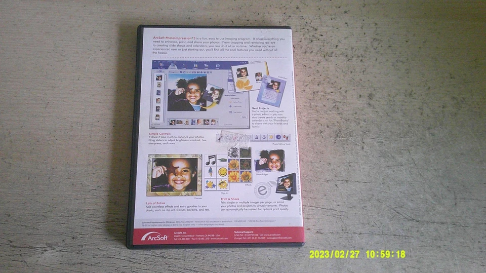 ArcSoft Photo Impression  v5 : PC Photo Editing Software 4 Windows 98/ME/2000/XP - Image 2 of 3