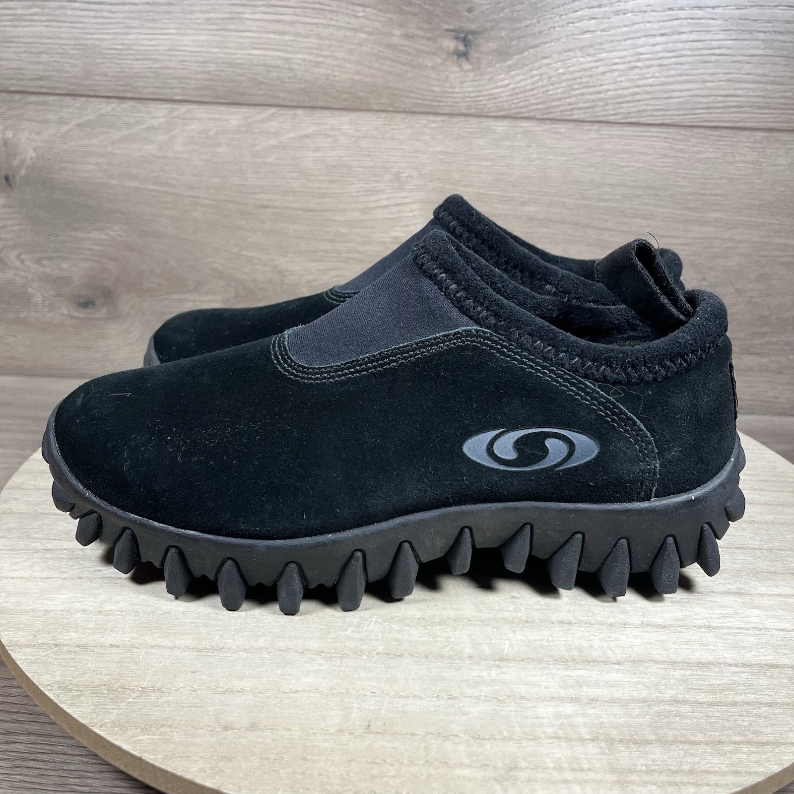 Scarpe Salomon Contragrip CX nere zoccoli da neve moc trail escursionismo donna taglia 7