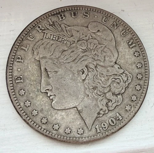 1904 S Morgan Silver Dollar Original VF