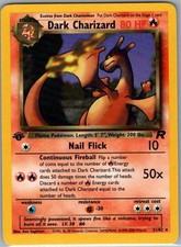 Dark Charizard 21/82 1st Edition Non Holo Team Rocket - Pokemon Card - NM