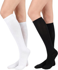 Century Star 2 Pack Knee High Long Socks for Women-Soft Thin Tall Tube Socks