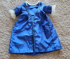 American Girl Doll Felicity Holiday Christmas Gown Blue Dress Only Read TLC