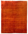 Rare Hand knotted Vintage Gabbah Gabbeh Pictorial Wool Area Rug 8 x 6 Ft — photo 1