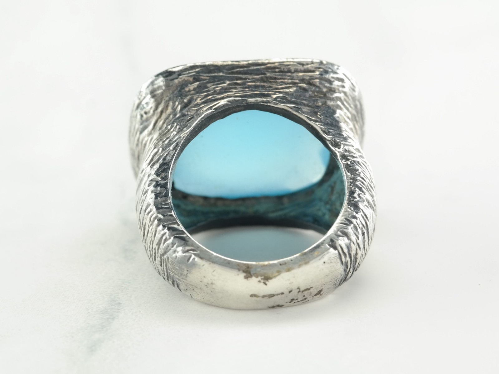 Sevan Blue Chalcedony Sterling Silver Ring Size 6… - image 4