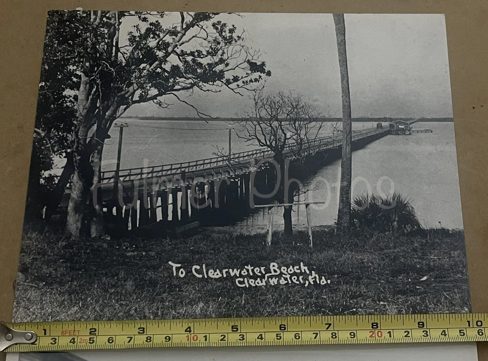 2 RARE VTG Historical Importance B&W Photos & Negatives CLEARWATER FL Estate COA - Image 2 of 4