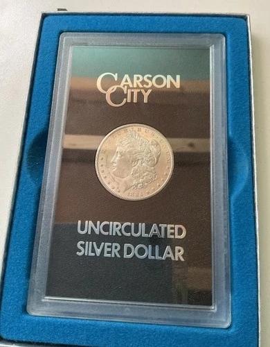 1884 CC Carson City  Morgan Silver Dollar in Original box and COA Uncirculated