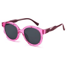 Pro Acme Kids Square Sunglasses For Girls Tr90 Flexible Material Polarized Cute