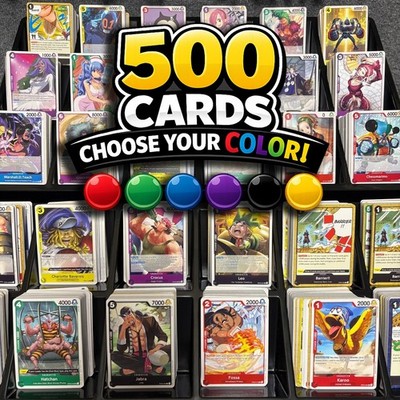 500 One Piece TCG Card Bulk Lot Common Uncommon Choose Your Color C/UC