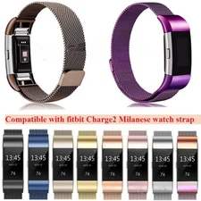Fitbit Charge 2 Milanese Strap Magnetic Stainless Steel Mesh Band