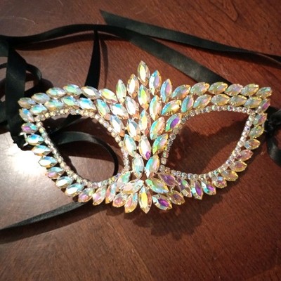 Crystal Masquerade Masks Sparkling Rhinestones Pageant Wedding Prom Party Masks