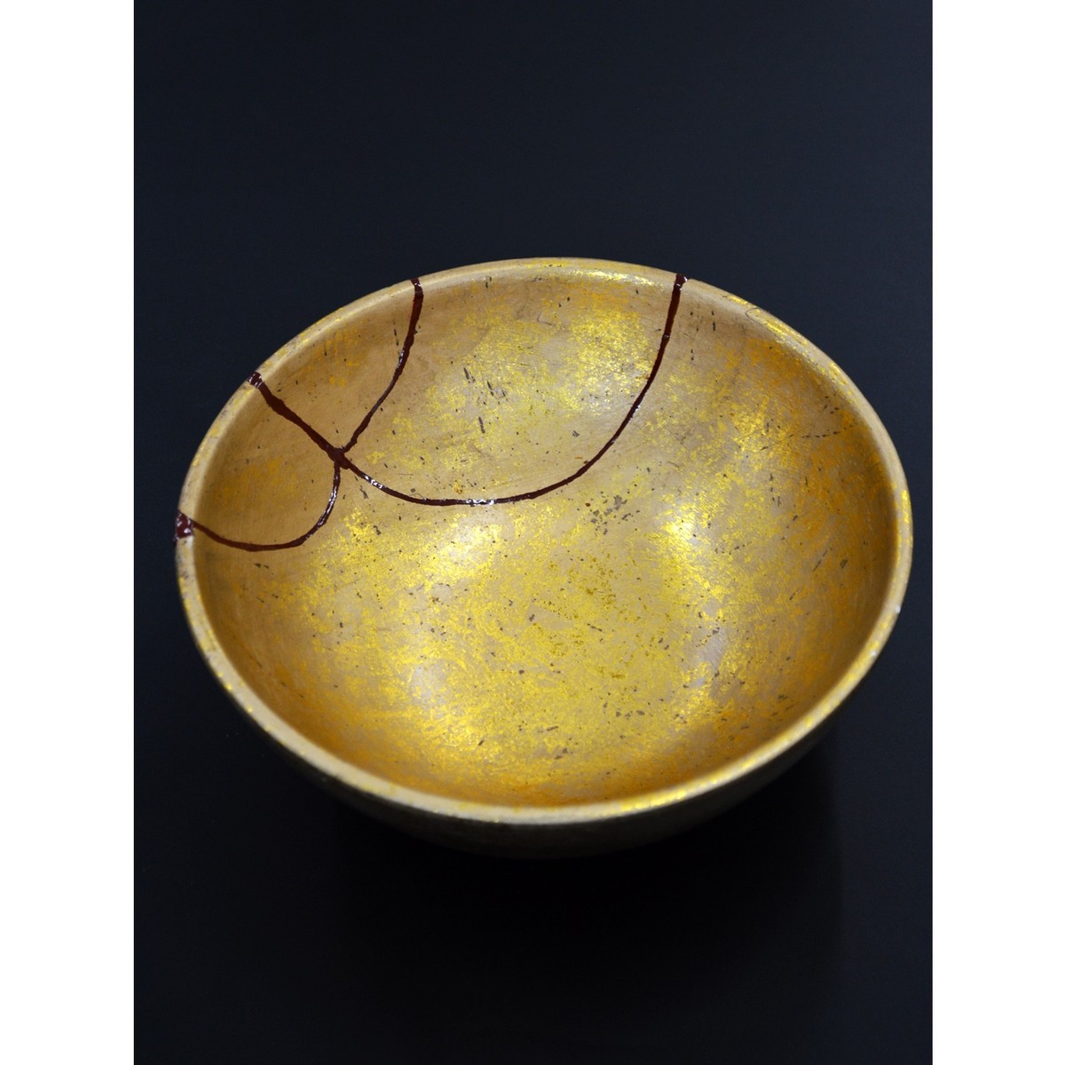 Japan's Kintsugi golden pottery real red lacquer BENGARA URUSHI