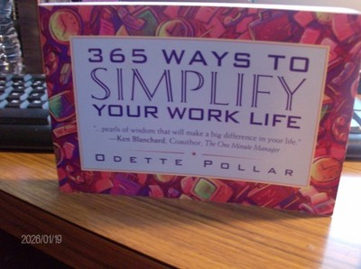 365 Ways To Simplify Your Work Life 199 pages Soft Cover Book 6x4