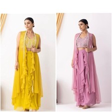 TRENDING INDO WESTERN OUTFIT FOR WEDDING/PARTIES  FESTIVE WEAR IN 2 Colors