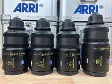 4 x ARRI / ZEISS MASTER ANAMORPHIC PRIMES (PL) MINT CONDITION / 35/50/75/100