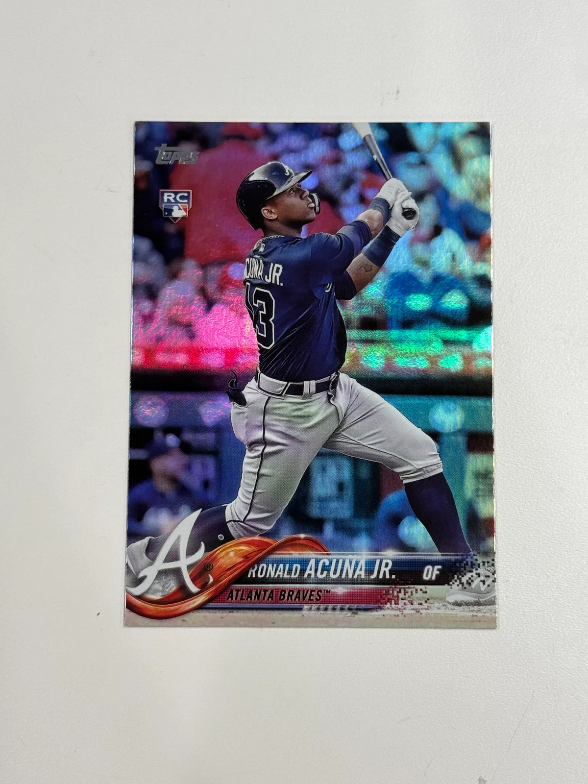 2018 Topps Update Series Ronald Acuna Jr. #US250 Rainbow Foil RC