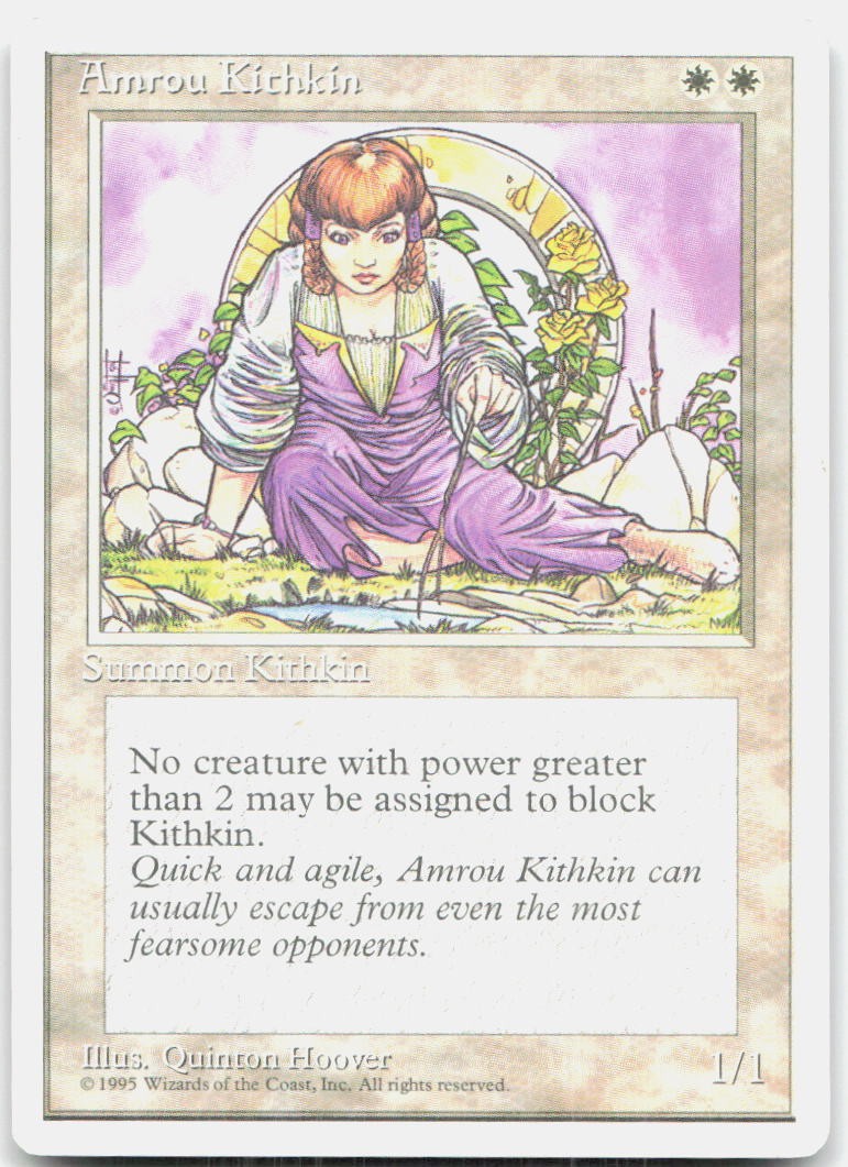 Amrou Kithkin 252 Moderately Played Fourth Edition Common Magic: The Gathering