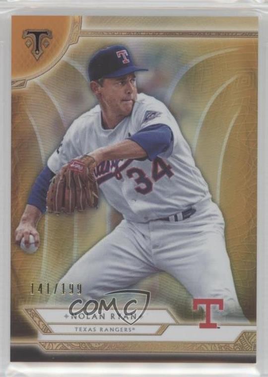 2018 Topps Triple Threads Amber 141/199 Nolan Ryan #86 HOF 1h1