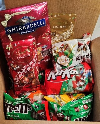 Assorted Chocolate Candy Box Ghirardelli Lindt Reese's KitKat M&M - In Date