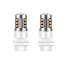 2PCS Car LED Turn Signal Bulbs Super Bright Vehicle Blinker 3157 T25 Yellow