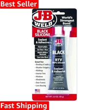 Black RTV Silicone Sealant  Adhesive - 3 oz Pack, Durable Waterproof Solution