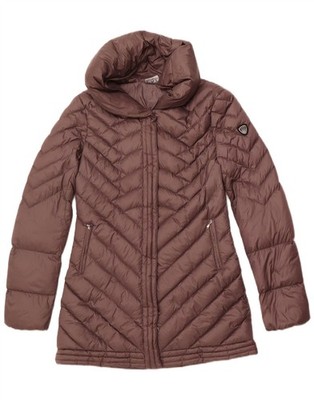 Emporio Armani wattierte Damenjacke UK 14 Medium lila Polyamid DJ01
