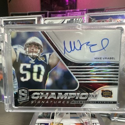 Panini 2021 Spectra Mike Vrabel Champion Signatures Autograph  SB XXXVI  20/60