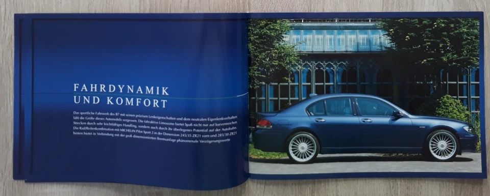 BMW B7 Alpina Saloon Brochure 2006 - 3 Series E65 - Image 4 of 4