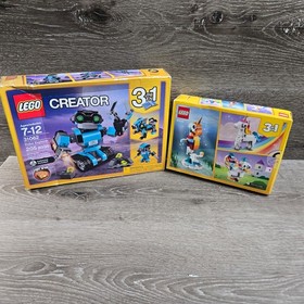 Lego Creator Lot of 3: 31062 + 31140 71413 Robo Explorer 3 in 1 Retired Gift New
