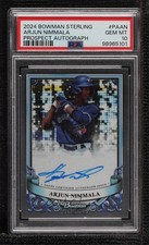2024 Bowman Sterling Prospect Auto Arjun Nimmala #PA-AN PSA 10 GEM MT Auto 0wc9