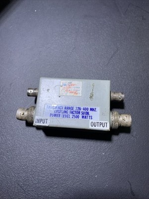 AR Amplifier Research DC5000, 220 to 400 MHz, Dual Directional Coupler