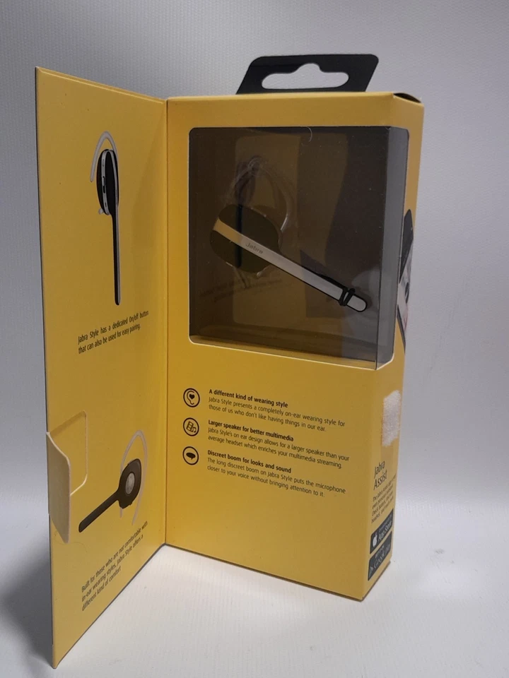 Jabra Style Handsfree Bluetooth Headset Model OTE14 w/ USB Cable NEW - Image 3 of 4
