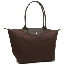 Longchamp Le Pliage Club L Tote bag Mocha Brown - Recycled canvas Outlet NEW