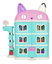 Maison de poupées en plastique 3 étages style chat avec ascenseur, 3 ans  .