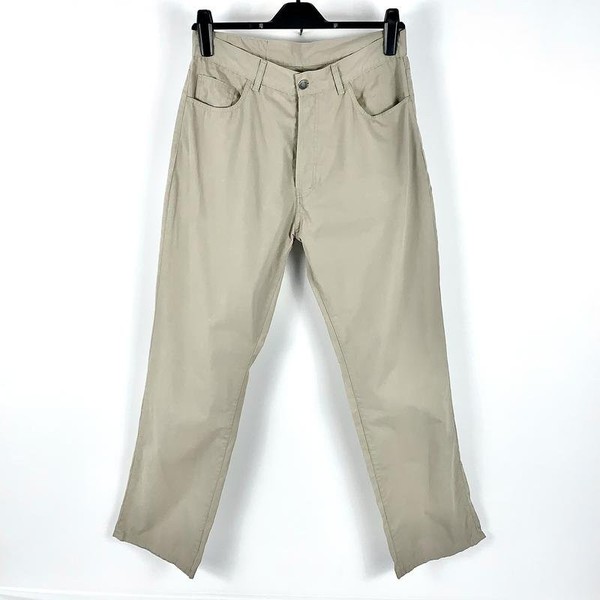 Men Fred Perry Trousers Beige Denim 34