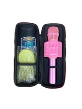BONAOK Bluetooth Karaoke Mic - 3-in-1 Wireless Speaker - Pink Portable Fun