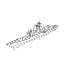 Prevendita 1/600 modello militare SNS classe Baleari fregata scafo completo
