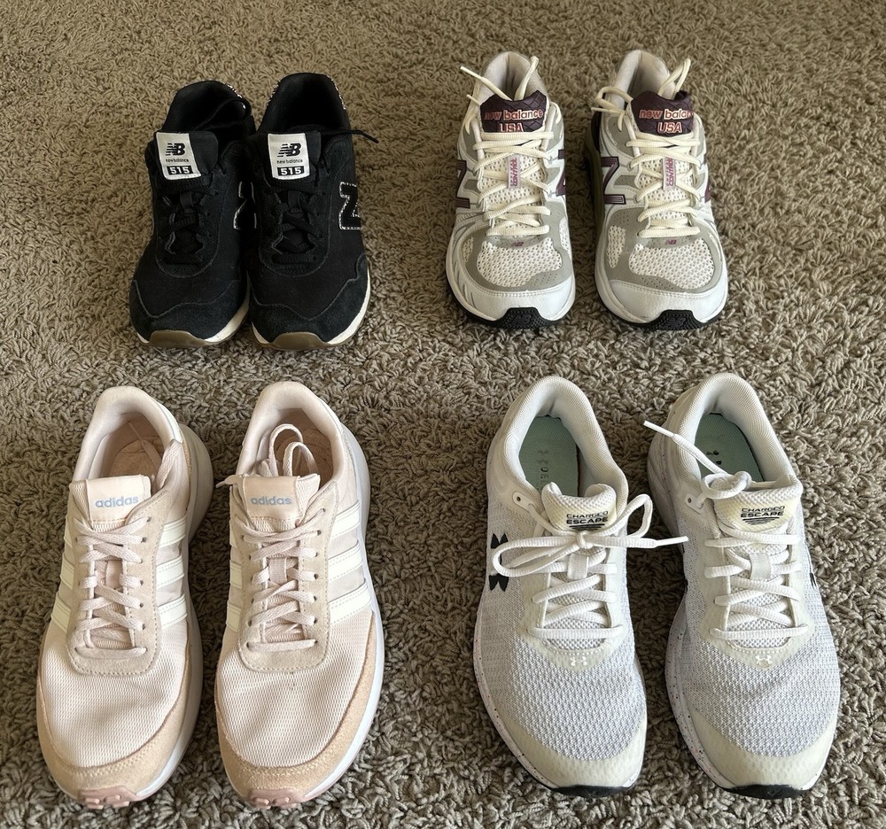 Women's Athletic Shoes Under Armour New Balance Adidas Great Condition  