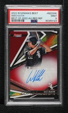 2022 Bowman's Best of Red Refractor 4/10 Wes Kath #B22-WK PSA 9 MINT Auto 0e23