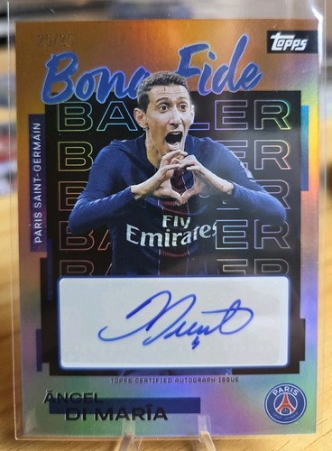 Topps Paris Saint-Germain Team Set 25/26 - ÁNGEL DI MARÍA - Bona Fide Auto /25