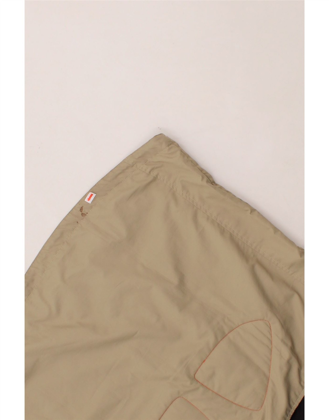 ASICS Womens Rain Jacket UK 18 XL Beige Colourblock Polyester BG08 thumbnail 3