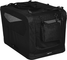 Folding Portable Soft Pet Dog Crate Carrier Kennel, 30 X 21 X 21 Inches, Black