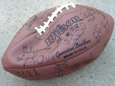 Vtg 1990s Cincinnati Bengals Autograph Signed Wilson Football Anthony Munoz HOF