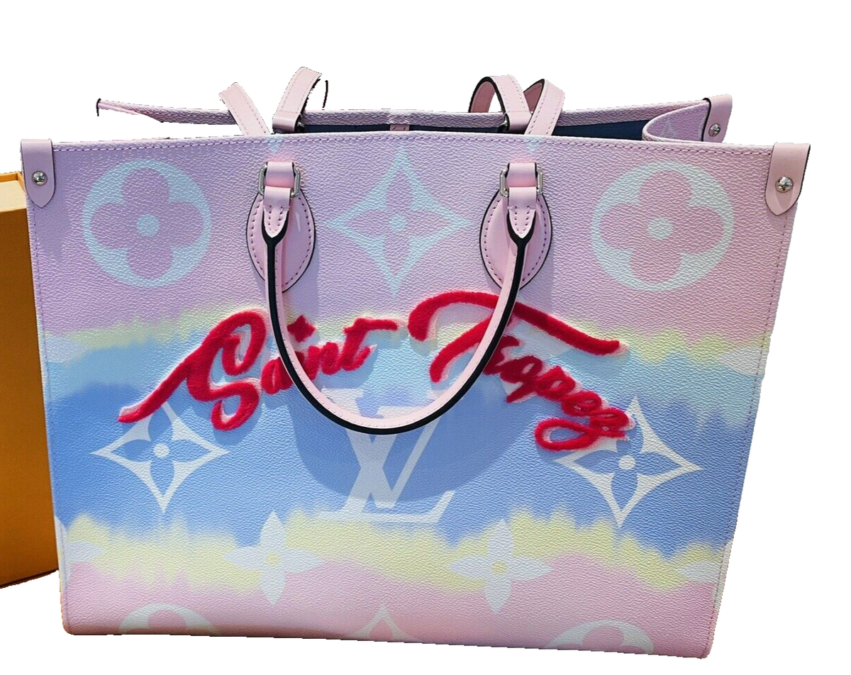 Saint Tropez Louis Vuitton escale onthego GM shoulder bag tote