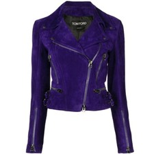 $12,690 Tom Ford Violet Purple Suede Blazer B...