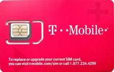 Preloaded T-Mobile Sim with Prepaid Plan 30 DAYS $40 5G/4G LTE