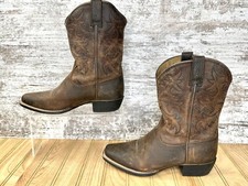 Ariat Kid's Legend Brown Oiled Cowboy Boot 10002020 32710C/Y Youth Size 4